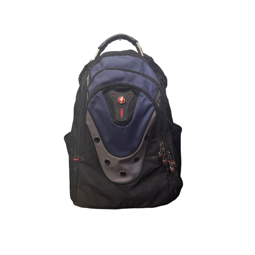 SwissGear Scansmart Laptop Backpack Black Navy Blue Travel School Bag
